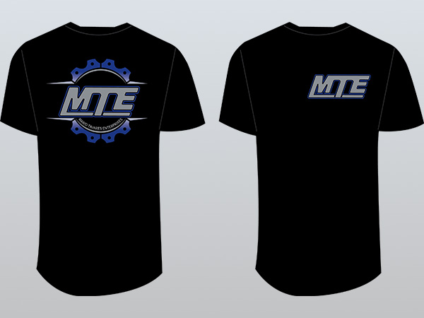 black t-shirt with the MTE logo